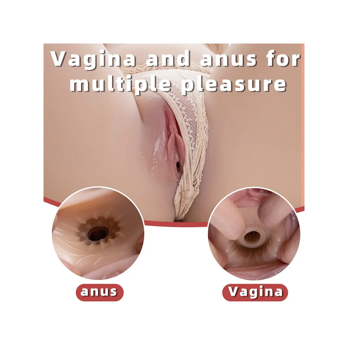 Realistischer, Gepflegter weiblicher Torso mit Stoßfunktion, 71 cm von Xise | Fesselliebe.de