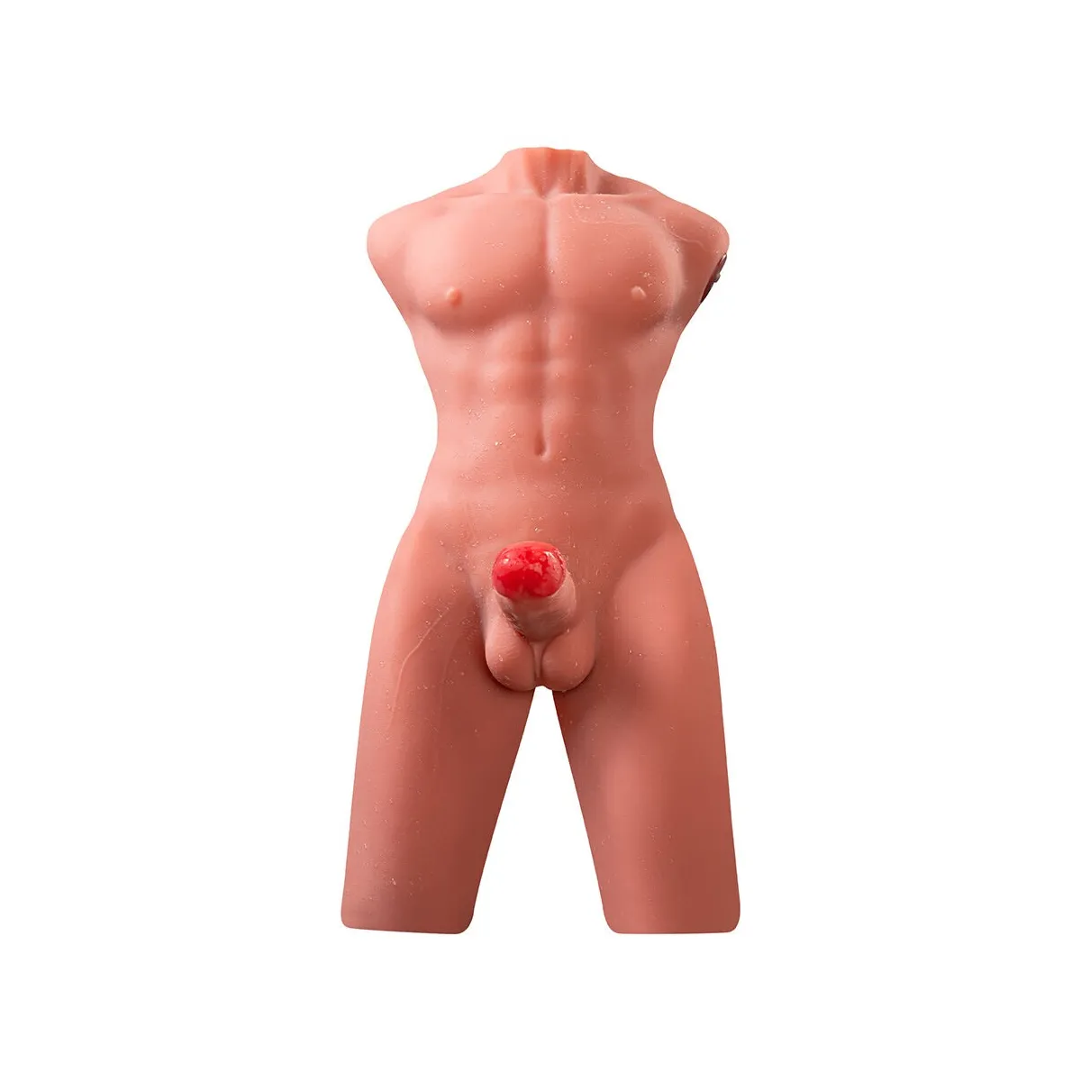 Jason Halbkörper Realistischer männlicher Torso mit Stoss- und Vibrationsmöglichkeiten 55 cm von Xise | Fesselliebe.de