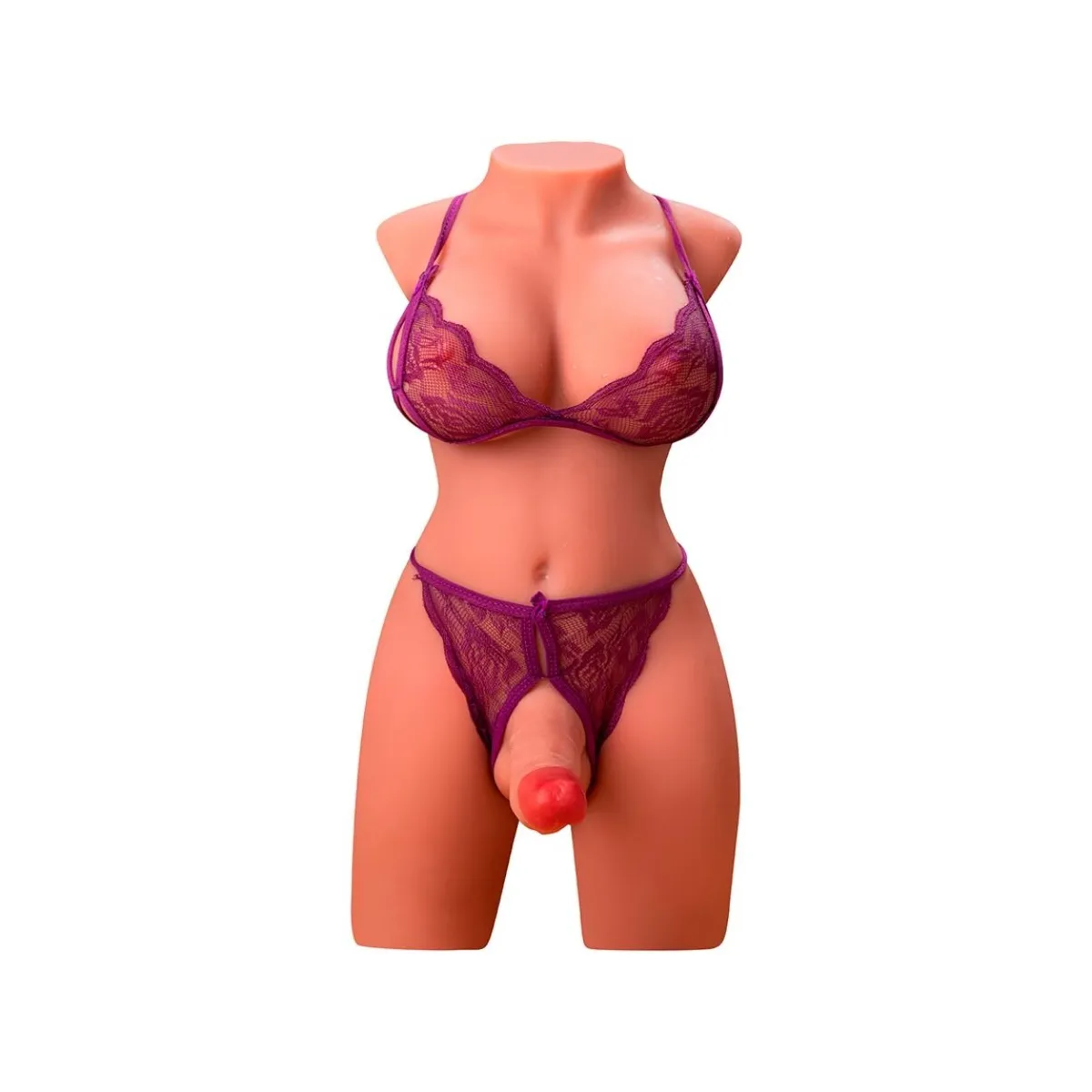 Miah Lady Boy weiblicher Torso mit Dildo mit Vibration und Stossfunktion 55 cm von Xise | Fesselliebe.de