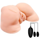 Vagina und Anus mit Realistischem Netz mit Vibration von Crazy Bull | Fesselliebe.de