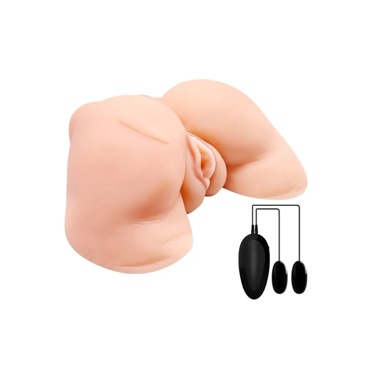 Vagina und Anus mit Realistischem Netz mit Vibration von Crazy Bull | Fesselliebe.de