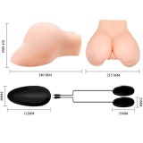 Vagina und Anus mit Realistischem Netz mit Vibration von Crazy Bull | Fesselliebe.de