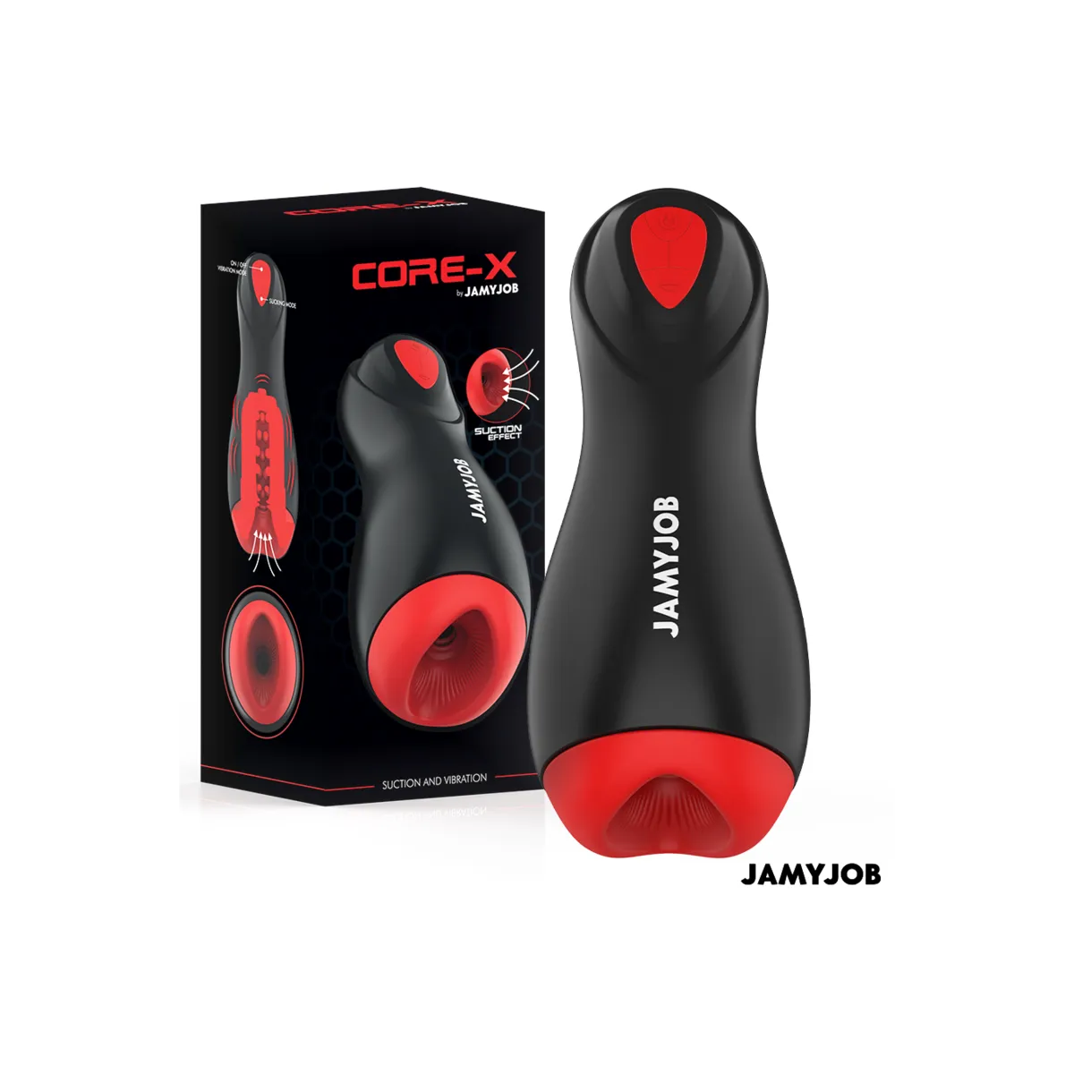 Core-X Automatischer Masturbator 5 Saug- und Vibrationsmodi von Jamyjob | Fesselliebe.de