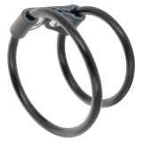 Doppelter Flexibler Penisring von Darkness Sensations | Fesselliebe.de