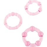 Set aus Drei Rosa Penisringen von Seven Creations | Fesselliebe.de