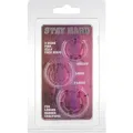 Set aus Drei Rosa Penisringen von Seven Creations