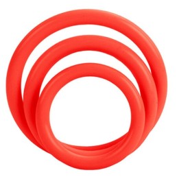 Tri-Rings Set Rot von Calexotics | Fesselliebe.de