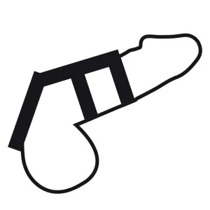 Set aus 3 Flexiblen Penisringen von Darkness Bondage