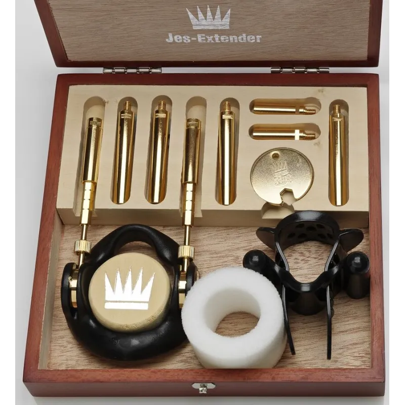 Vergoldete Penisvergrösserung von Jes-Extender | Fesselliebe.de