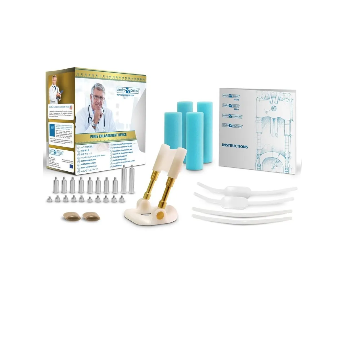 Goldener Penisverlänger von andro Medical | Fesselliebe.de