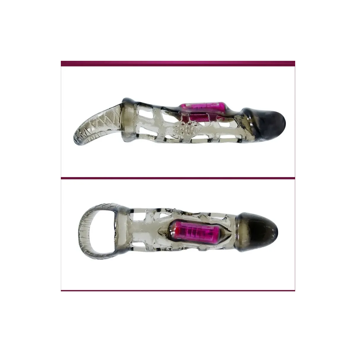 Penisverlngerungshülse mit Vibration und Riemen 13,5 cm von Baile For Him | Fesselliebe.de