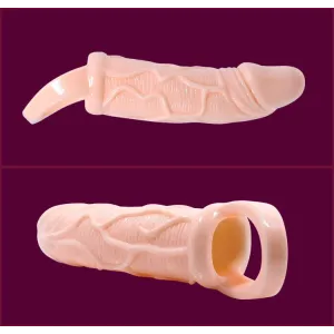 Penisverlngerungshülle mit Vibration und Gurt für Hoden 13,5 cm von Baile For Him