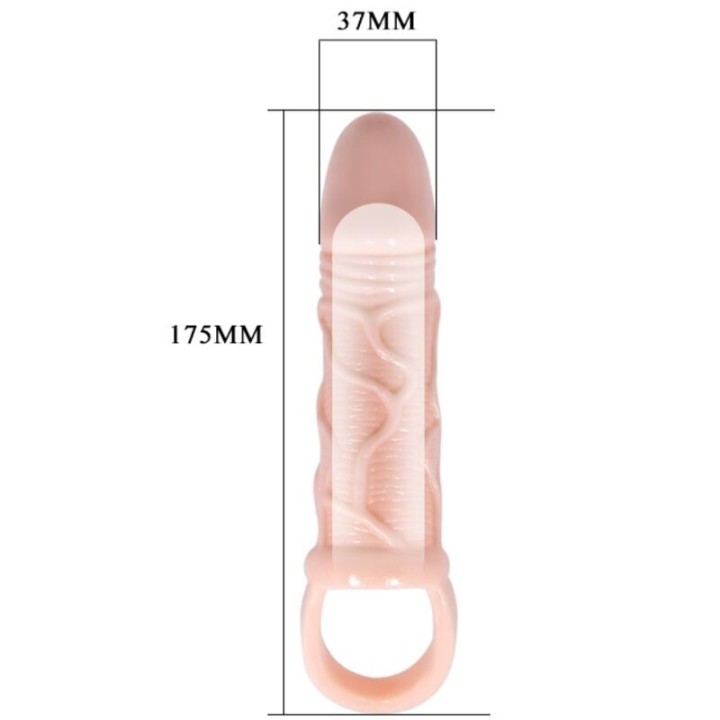 Penisverlngerungshülle mit Gurt für Hoden 13,5 cm von Baile For Him | Fesselliebe.de