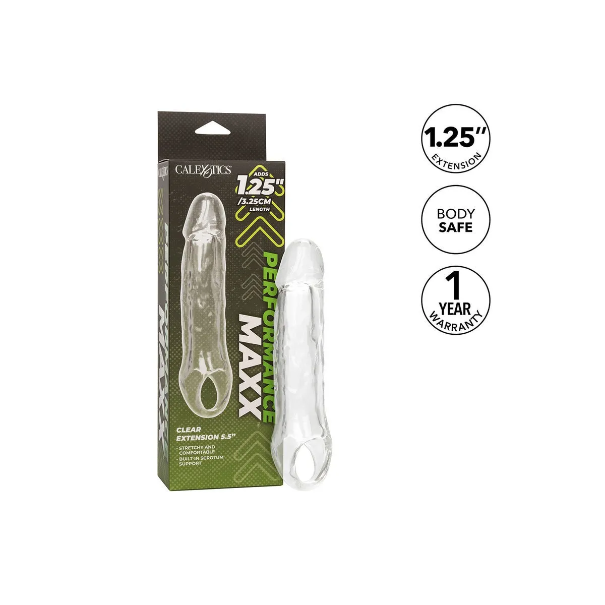Performance Maxx Clear Extension 5,5 Transparent von Calexotics | Fesselliebe.de