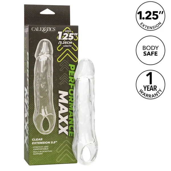 Performance Maxx Clear Extension 5,5 Transparent von Calexotics | Fesselliebe.de