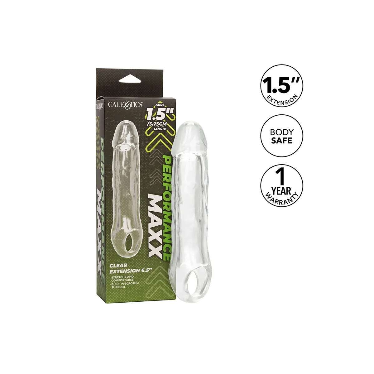 Performance Maxx Clear Verlngerung 6,5 Transparent von Calexotics | Fesselliebe.de