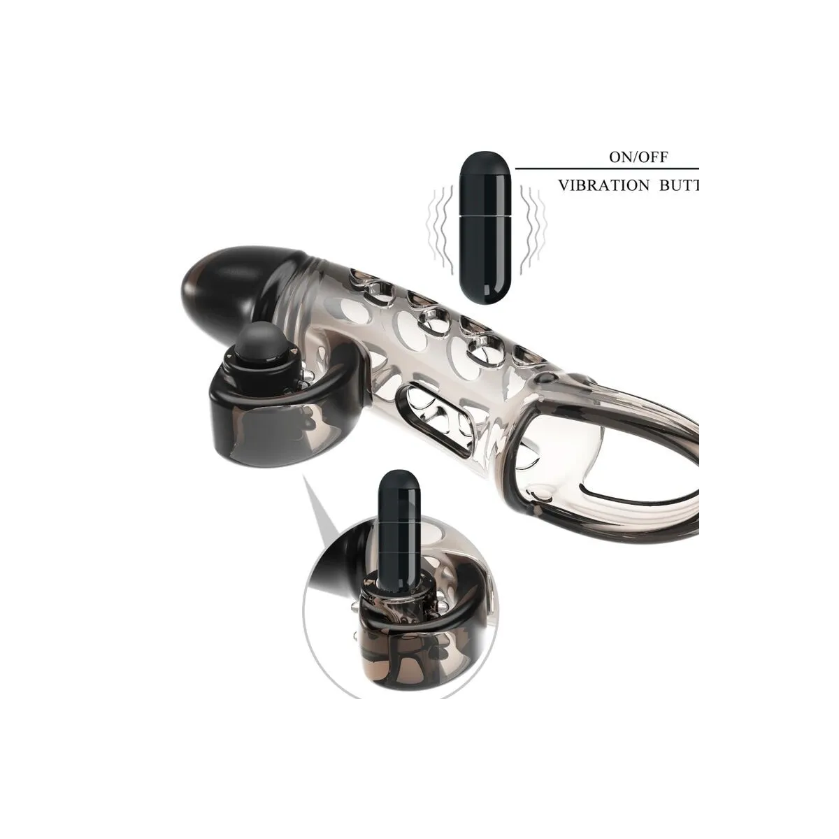 Schwarz verlängerde Hülse von Romance | Fesselliebe.de