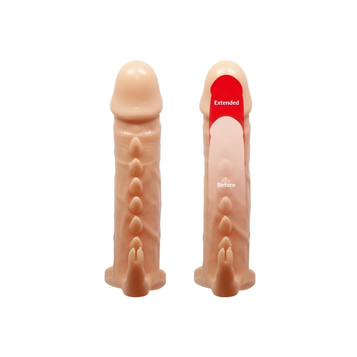 Em mit Penishülle + Klitoris-Stimulator Fleisch von Pretty Love | Fesselliebe.de