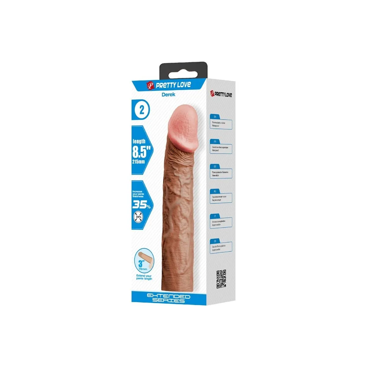 Derek Penishülle mit 7,6 cm Verlängerung Mulatte von Pretty Love | Fesselliebe.de