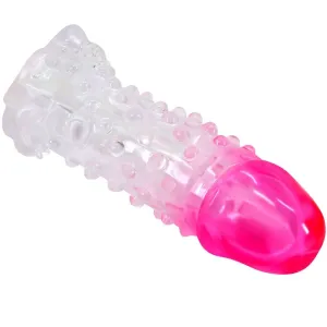 Wilford Realistische Vergrösserungshülse mit Geprägtem Penis Rosa von Pretty Love