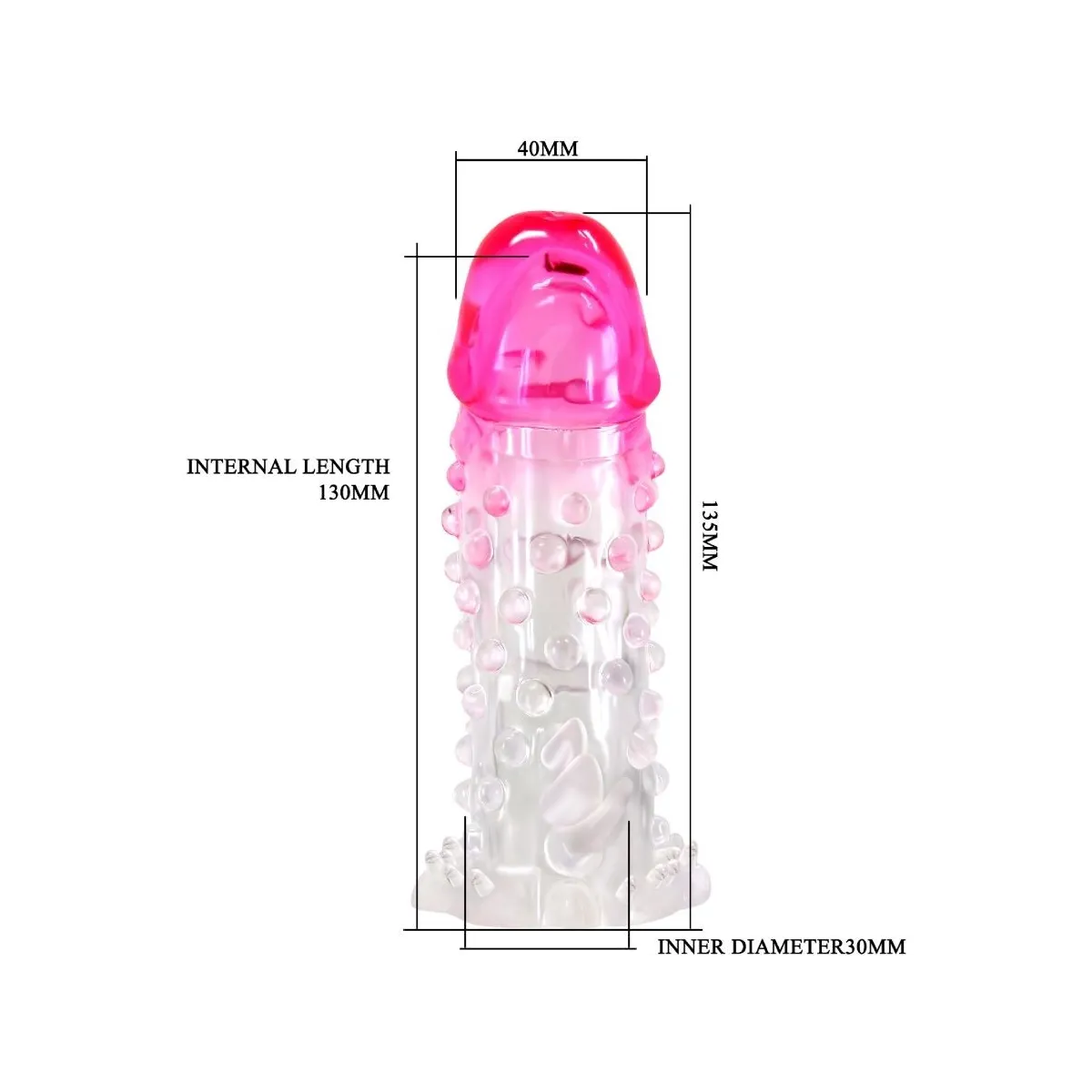 Wilford Realistische Vergrösserungshülse mit Geprägtem Penis Rosa von Pretty Love | Fesselliebe.de