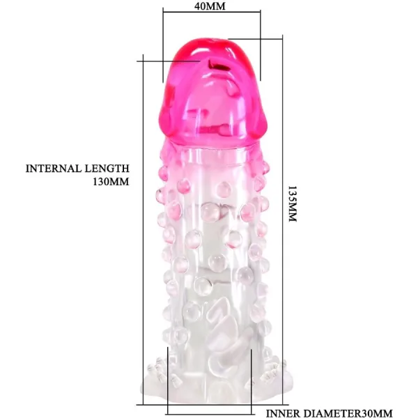 Wilford Realistische Vergrösserungshülse mit Geprägtem Penis Rosa von Pretty Love | Fesselliebe.de