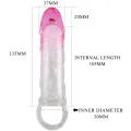 Odes Realistische 2 cm Penisvergrösserungshülse Rosa von Pretty Love