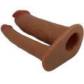 Yairon Doppelte Penishülle mit 4 cm Verlängerung Mulatte von Pretty Love