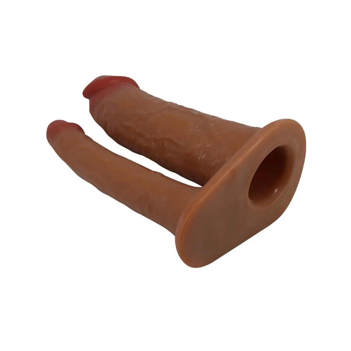 Yairon Doppelte Penishülle mit 4 cm Verlängerung Mulatte von Pretty Love | Fesselliebe.de