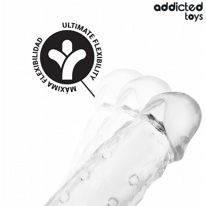 Transparente Penishülse Grösse M 27 cm von Addicted Toys | Fesselliebe.de