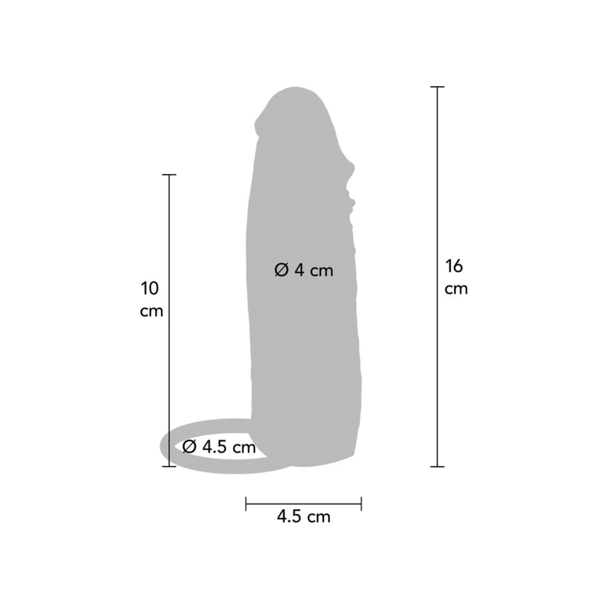 Feuchtigkeitsspendende Silikon-Penishülle In Karamell, 16 cm von Get Real | Fesselliebe.de
