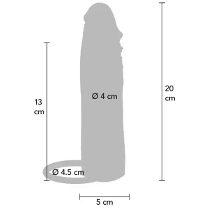 Hydrierte Haut Silikon-Penishülle Karamelln 20 cm von Get Real