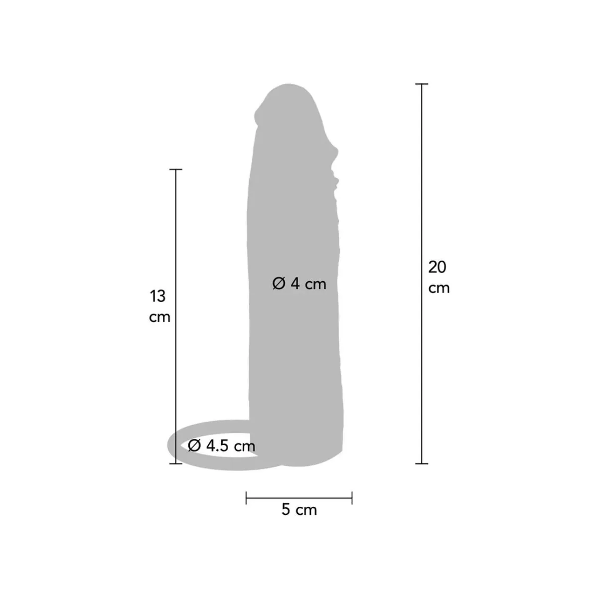 Feuchtigkeitsspendende Silikon-Vibrations-Penishülle In Karamell, 20 cm von Get Real | Fesselliebe.de