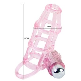 Sweet 10 Rhythms Silikon-Hülle und Ring für den Rosa Penis von Baile For Him | Fesselliebe.de