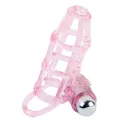 Sweet 10 Rhythms Silikon-Hülle und Ring für den Rosa Penis von Baile For Him