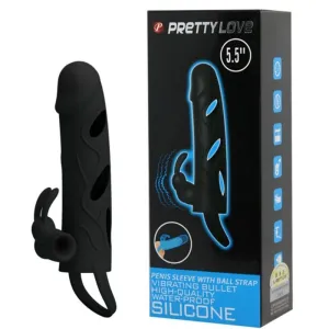 Silikonhülle mit Vibration 14 cm 1,0 von Pretty Love Male