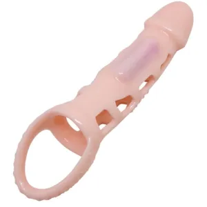 Penis Extender Cover mit Vibration und natürlichem Gurt 13,5 cm von Baile For Him