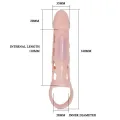 Penis Extender Cover mit Vibration und natürlichem Gurt 13,5 cm von Baile For Him