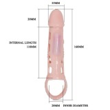 Penis Extender Cover mit Vibration und natürlichem Gurt 13,5 cm von Baile For Him | Fesselliebe.de