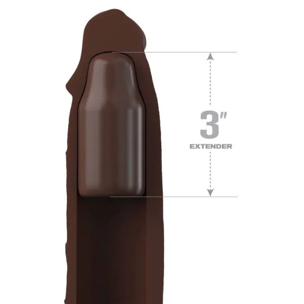 Pipedreams Sleeve 22,86 cm + 7,62 cm Plug Brown von Fantasy X-Tensions | Fesselliebe.de