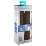 Pipedreams Sleeve 22,86 cm + 7,62 cm Plug Brown von Fantasy X-Tensions | Fesselliebe.de