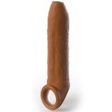 Ärmel Uncut 17,78 cm mit Riemen Karamell von Pipedreams | Fesselliebe.de