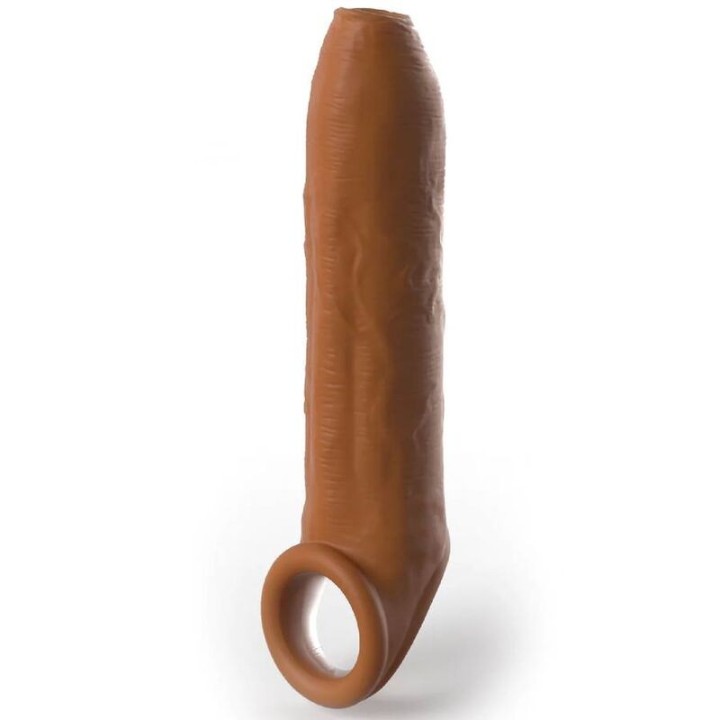 Ärmel Uncut 17,78 cm mit Riemen Karamell von Pipedreams | Fesselliebe.de