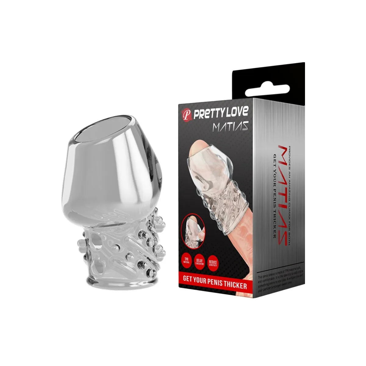 Matias Transparenter Penisverdicker von Pretty Love Male | Fesselliebe.de