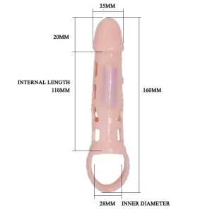 Harrison Penis Extender Cover mit Vibration und Riemen 13,5 cm von Pretty Love Male
