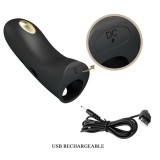 Marico Schwarze Elektrostimulator-Fingerhülle von Pretty Love Male | Fesselliebe.de