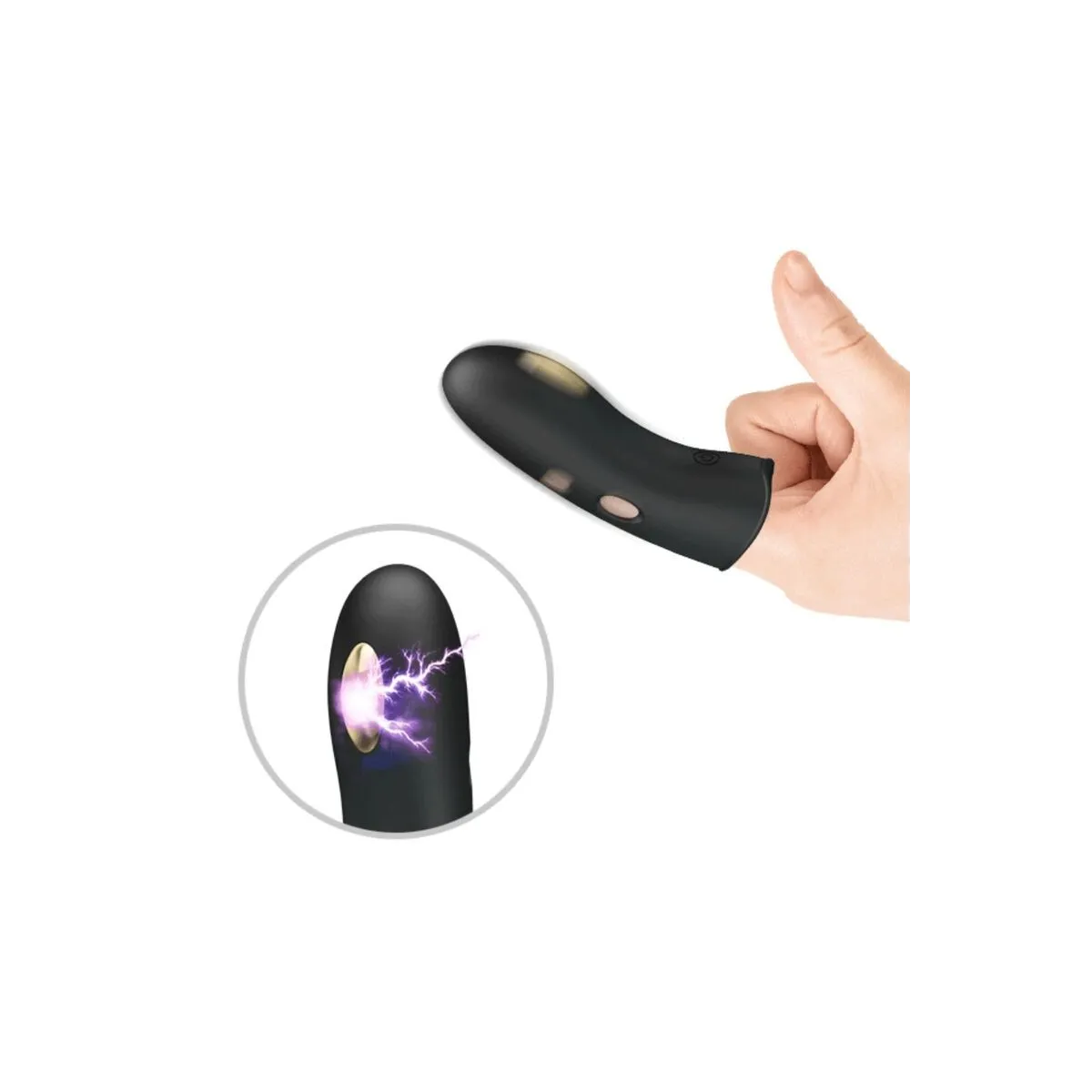 Marico Schwarze Elektrostimulator-Fingerhülle von Pretty Love Male | Fesselliebe.de