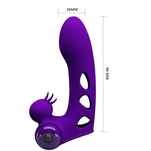 Orlando Purple Vibrator Fingerhülle von Pretty Love Male | Fesselliebe.de