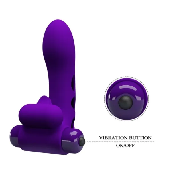 Orlando Purple Vibrator Fingerhülle von Pretty Love Male | Fesselliebe.de