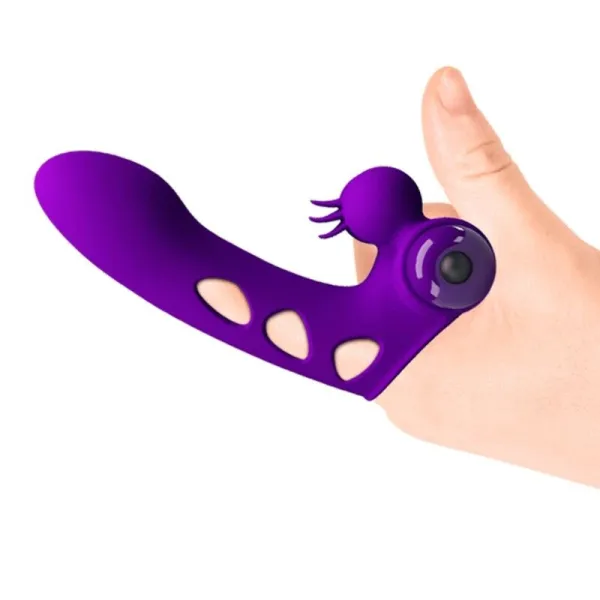 Orlando Purple Vibrator Fingerhülle von Pretty Love Male | Fesselliebe.de